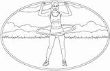 Hula Hoop coloring Page  ColouringPages sketch template