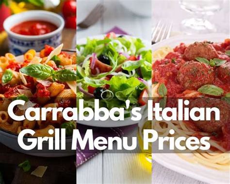 Carrabba's Italian Grill Menu Prices 2023 (Authentic Italian Food ...