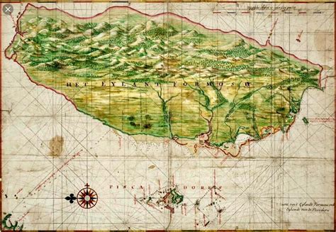 Dutch Map of Formosa (Taiwan) by Johannes Vingboons, 1640. | Formosa, Map, Asia map