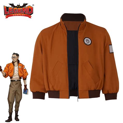 Disco-Elysium-Cosplay-Kim-Kitsuragi-Jacket-Coat-Kim-s-Orange-Bomber-Aerostatic-Pilot-Jacket-for ...