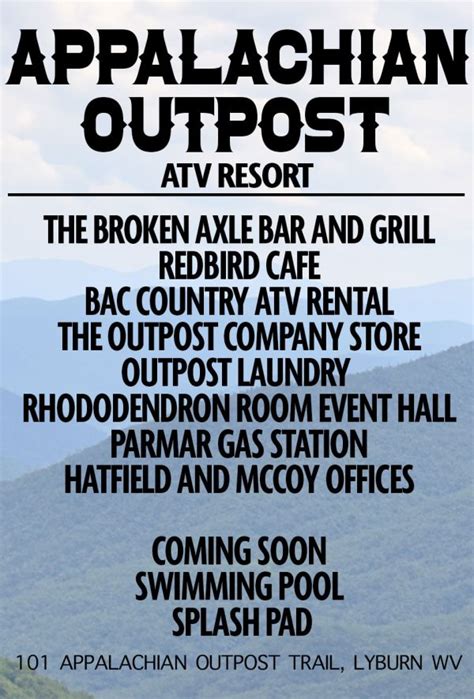 Appalachian Outpost - Hatfield & McCoy Foundation