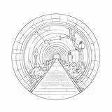 Tunnel Galleria Sketch Coloring Pages Template Page sketch template