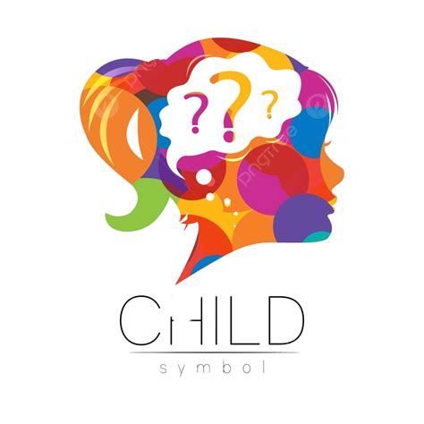 Colorful Child Logo With Brain Question Mark Doctor Medicine Autism Vector, Doctor, Medicine ...