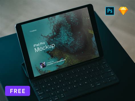 iPad Pro Mockup made in Sketch - Freebie Supply