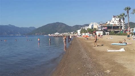 Marmaris public beach - YouTube