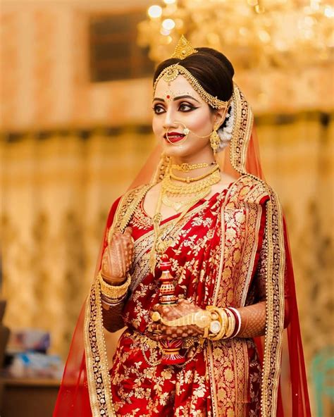 Pin by Preksha Pujara on Bride Portraits | Indian wedding bride, Bengali bride, Bengali bridal ...