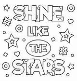Shine Bright Coloring Page Coloring Pages sketch template