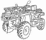 Quad Wheeler Atv Polaris Raptor Motorcycle Wheelers Rzr Roues Colorier  sketch template