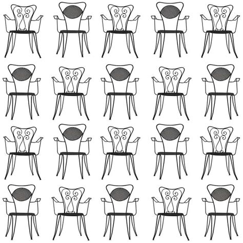 Set of Four French Black Painted Metal and Wicker Patio Cafe Chairs For Sale at 1stDibs | wicker ...
