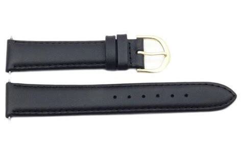 Timex Black Genuine Calfskin Leather 18mm Watch Band | Total Watch Repair