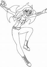 Batgirl In DC Super Hero Girls coloring Page  Download Print Or Color sketch template