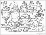 Dessert Coloring Pages Printable sketch template