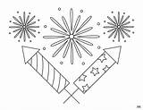 Free Printable Fireworks Coloring Pages sketch template