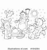 Coloring Page Clipart 104264  Illustration By Alex Bannykh sketch template