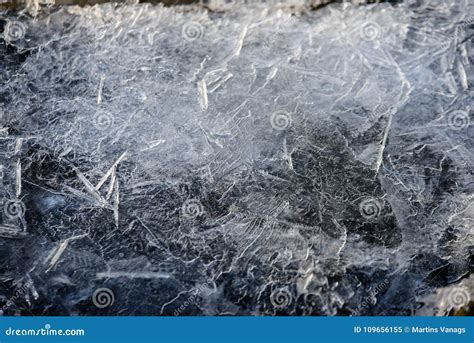 Frozen Ice Crystals on River Stock Image - Image of latvia, water: 109656155