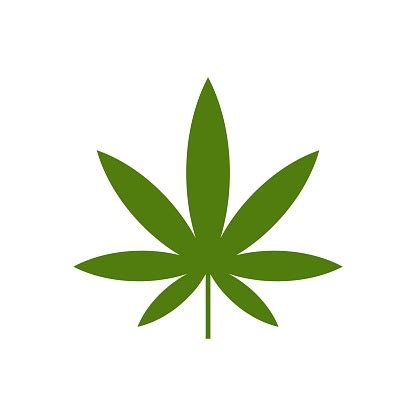 Yeşil Marijuana Yaprak Logo Şablon Uy İllüstrasyon Tasarımı Vektör Eps ...