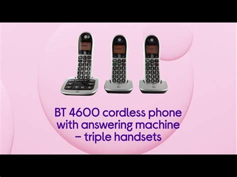 Bt Big Button 4600 Telephone With Answer Machine Triple Offer Discounts | alshamel.com