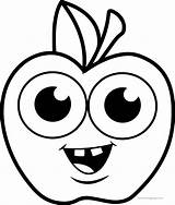Apple Coloring Pages At GetDrawings  Free Download sketch template