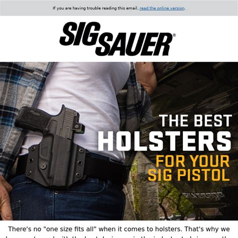 The Best Holsters for Your SIG Pistol - Sig Sauer