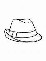 Hat coloring pages sketch template