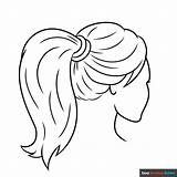 Hair Coloring Pages sketch template