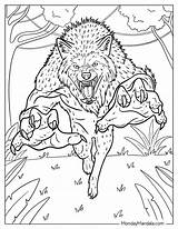 Unleash Your Inner Beast With Werewolf Coloring Pages For Adults sketch template
