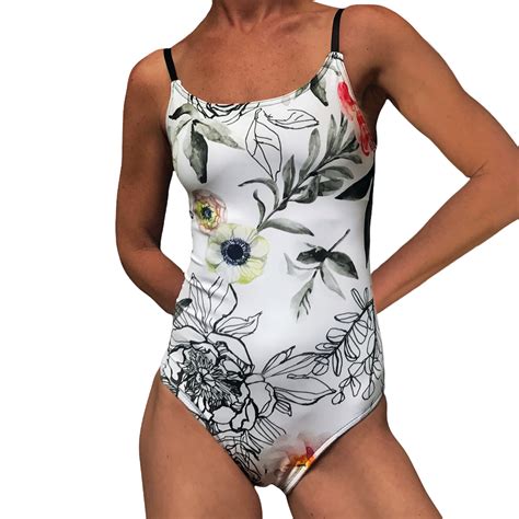 StrutActive SWIM 'Floral Sketch' One Piece Ladies Swimsuit | Made in SA ...