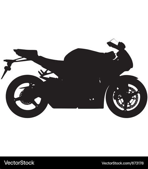 Motorbike silhouette Royalty Free Vector Image