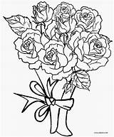 Printable Rose Coloring Pages For Kids sketch template