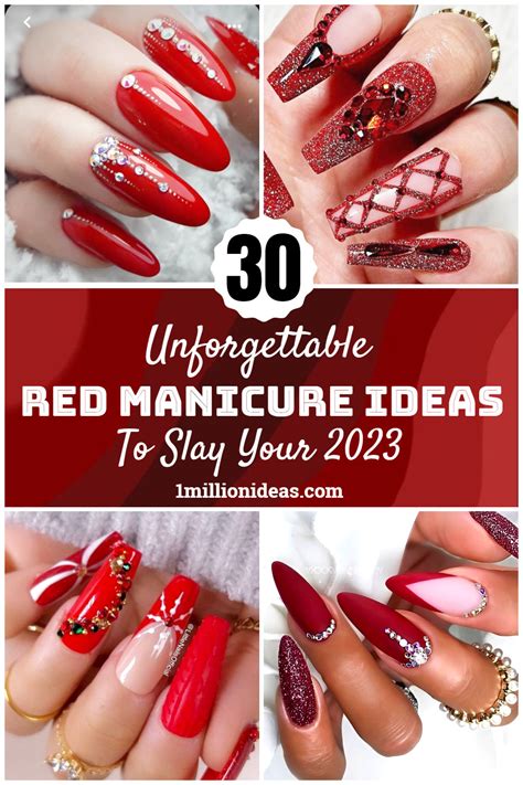 30 Unforgettable Red Manicure Ideas To Slay Your 2023