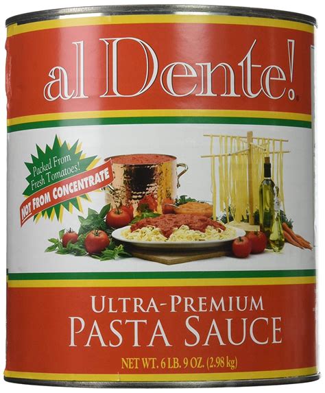 al Dente Ultra Premium Pasta Sauce No. 10 Can - 6 LB 9 OZ - (Case of 6 ...