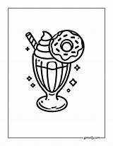 46 Delicious Milkshake Coloring Pages  Free PDF Printables sketch template