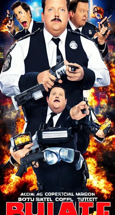 movie poster for paul blart 3 : more mall more cop, | Stable Diffusion