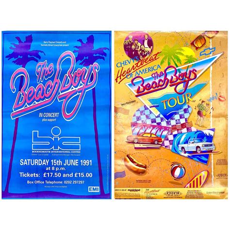 Lot 171 - Two original Beach Boys concert posters.