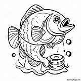 Bass Fishing Coloring Page  Pagescom sketch template
