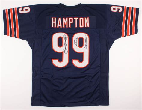 Dan Hampton Signed Chicago Bears Jersey Inscribed "HOF 2002" & "Danimal ...