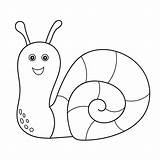 Simple coloring Page Little Cute snail Contour 4597840 Vector Art At  sketch template