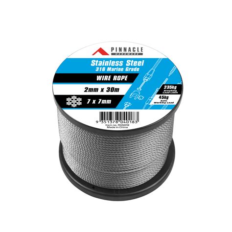 2MM X 30M STAINLESS STEEL WIRE ROPE - Pinnacle Hardware