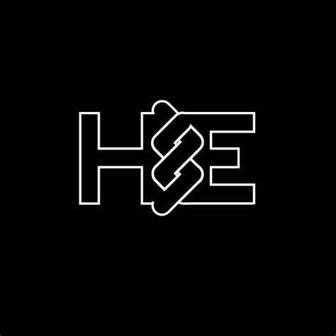 Letter H&E electric Logo | Energy logo design, Logo design inspiration ...