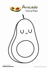 Avocado Coloring Pages For Kids – Free Printables  Art & Craft sketch template