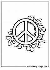 Peace Sign Hand Coloring Pages sketch template