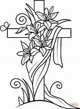 Easter Lily Coloring Page Printable sketch template