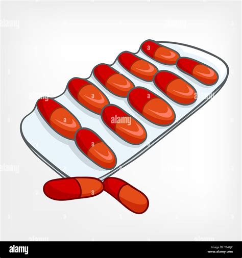 Cartoon Home Medicine Pills Stock Photo - Alamy