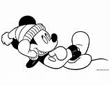 Mickey Mouse Snow Coloring Pages Sketch Coloring Page sketch template