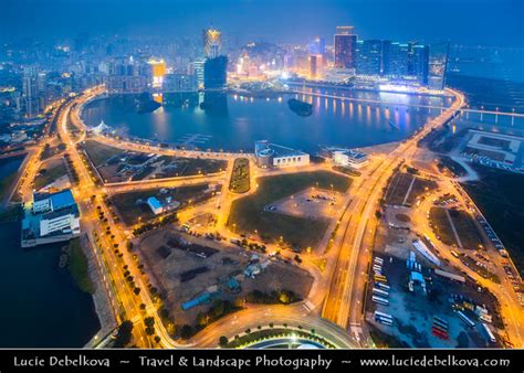 Macau - View from Above - Dusk View of the Marina with Casinos - a photo on Flickriver