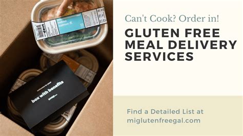 Gluten Free Meal Delivery Services - MI Gluten Free Gal