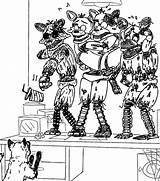 All Animatronics F Naf Coloring Pages sketch template