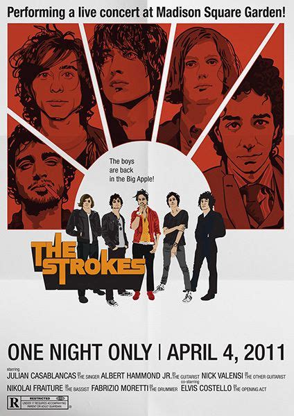 The strokes, Gig posters, Concert poster design