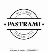 Delicious Pastrami Vintage Stamp Logo Stock Vector Royalty Free  sketch template