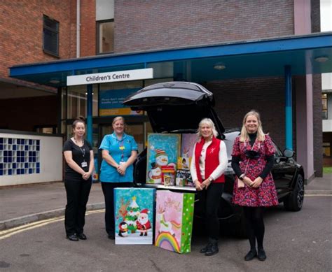 Aston Martin Cheltenham delivers Christmas cheer to Gloucestershire Royal Hospital